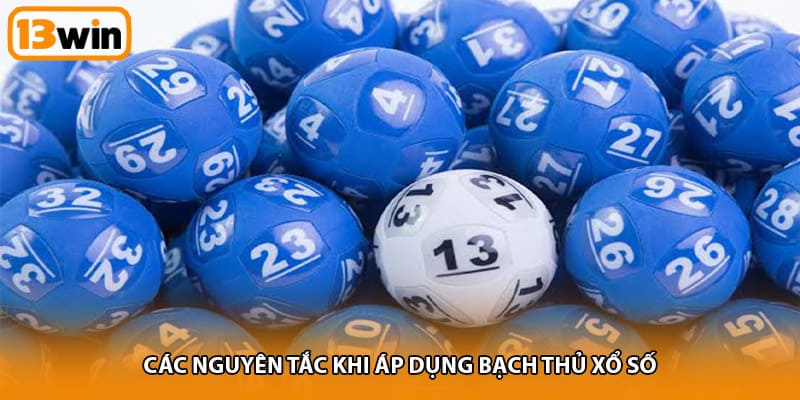 Các nguyên tắc khi áp dụng bạch thủ xổ số